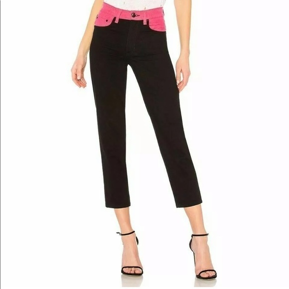 Rag & Bone Black Pink Mother Ash Jeans 24 - Picture 1 of 8